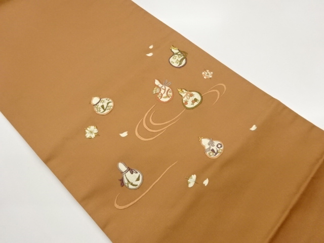 JAPANESE NAGOYA OBI / EMBROIDERY / SAKURA